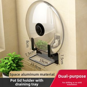 Wall-Mounted Black Space Aluminum Multi-Function Storage Rack