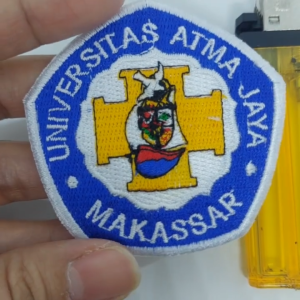 03UNIV4 ATMA JAYA MAKASSAR UNIVERSITAS logo patch emblem bordir iron on