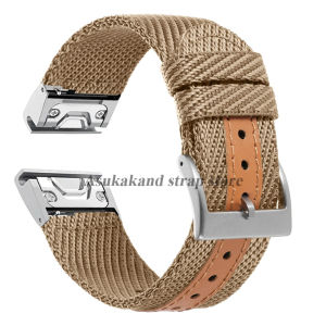 Quick Release Nylon Watch Strap for Garmin Fenix 8 7 6X 6S Pro 5X Fenix 6 Canvas Bracelets 20mm 22mm 26mm for Garmin Watch Band