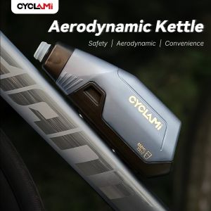 CYCLAMI Bicycle 610/650ml Aerodynamic Water Bottle Bracket Set Bike Water Bottle Road Bike Frame Down Tube Riding Water Kettle