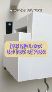 cipta Jaya - Gantungan Besi Rak Kolong Panci Wajan Printilan Dapur Tarik Dorong Panjang Kitchen Set Minimalis Estetik Rak Panci Tempel Tembok Dinding Bawah Wastafel Hook Cantelan Baju Sapu Hanger Aksesoris Unik Serbaguna Multifungsi Kuat Kokoh