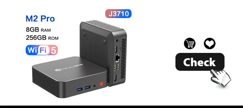 MLLSE Mini PC M2 Air Intel Gemini Lake N4000 Windows 11 6GB RAM