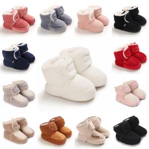 New Winter Newborn Baby Anti Slip And Warm Walking Shoes Baby Warm Plush Cute Cotton Shoes Baby Warm Shoes