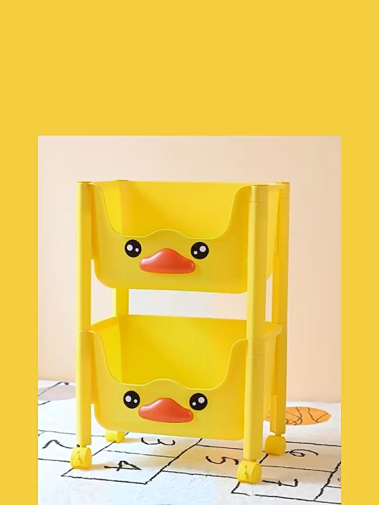 STON Toy Storage Rack Baby Trolley Organizer With Wheels 3/4/5 layers ...