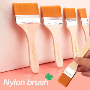 Nylon Paint Brush High Quality Acrylic Oil Paint Brush Wooden Handle Painting Brushes Art Crafts Painting Tool Watercolor Oil Painting Brush Art Supplies