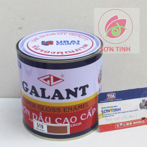 Sơn dầu galant màu nâu gỗ 519 Burn Brown 375ml 800ml