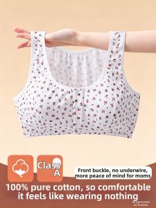JINLANTING | Pure Cotton Front-Opening Elderly Bra Vest Style