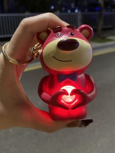 I Will Say Lloveyous Strawberry Bear Creative Confession Gift for Qixi Gift Keychain