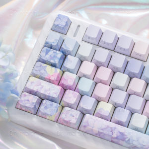 Chủ Đề Mùa Hè Vô Tận Ý Nghĩa Hoa Văn Khắc Bên Cạnh Xuyên Thấu Keycaps PBT Thăng Hoa Nhiệt Năm Mặt Hoàn Toàn Cho Bàn Phím Cơ
