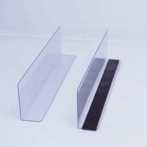PVC Commodity Divider Shelves Goods Supermarket Shelf Separators For Store/Office