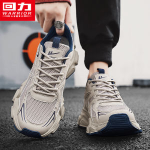 Warrior Huiyi Dad Shoes Mens Summer Anti-Odor Sports Increased Breathable Mesh Casual Running Wide Foot Big Head Retro Trendy Shoes