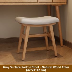 DONGMU | Modern Minimalist Nordic Solid Wood Padded Stool