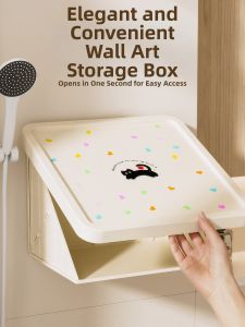 EVERTE | Hidden Clothes Organizer Bathroom Shelf Hanging Painting