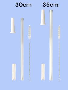 Bear หลอด Auto ปลายซิลิโคน งอได้เด้งได้ ใช้กับกระบอกน้ำ 600ml-2000ml FoodGrade/BPAfree ปลอดภัย