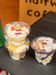 [10PCS] 260ml Cake Cup Mini Macaron Jelly Drink Cup Yogurt Cup Coffee Juice Cup Plastic Cup Thickened Cup TORURU