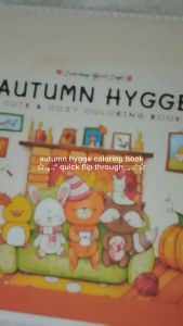 Autumn Hygge Cute And Cozy Coloring Book Buku Mewarnai Terapi & Relaksasi Kertas A4 Sangat Tebal 220gsm