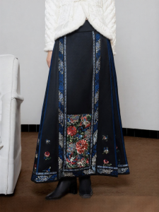 Chinese Style Modified Half Skirt