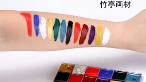 Face paint  body paint สีเพ้นท์ร่างกาย เพ้นท์หน้า กันน้ํา สีเพ้นท์หน้า รับไว1-2วัน สีเพ้นท์หน้าปาร์ตี้แฟนซี สีน้ํามันสําหรับเพ้นท์ร่างกาย 12 สี