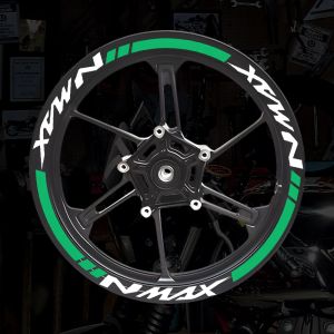 Miếng Dán Phản Quang Vành Xe Máy Cho NMAX Nmax 125 155 160 Moto Bike Scooter Dải Trang Trí Vành Xe Phụ Kiện Xe Máy