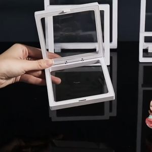 Hộp đựng trang sức màng PE trong suốt - hộp trang sức mini trưng bày nữ trang