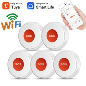 Nút Báo Động Khẩn Cấp Không Dây Tuya WiFi SOS Cho An Toàn Gia Đình Thiết Bị Báo Động Một Nút Điều Khiển Từ Xa Bằng Ứng Dụng Smart Life Dành Cho Người Già Và Trẻ Em