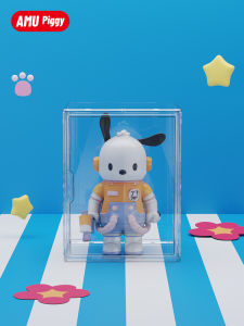 Large Capacity Display Box Molly400 Sanrio Pachat Dog Figurine Storage Rack Organizer Plastic Material for Living Room