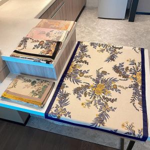 Khăn dạ cashmere hoa cao cấp - Mẫu 2023