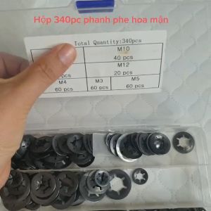 Phanh trục. Phanh chặn vòng phanh vòng đệm phanh phe hoa mậm 340pc nhiều kích thước