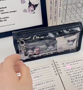 B01-2-3 กระเป๋าดินสอ Kuromi ความจุขนาดใหญ่  กระเป๋าใส่เครื่องเขียน อุปกรณ์การเรียน  พร้อมส่ง