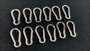 Stainless Steel Carabiner Metal Hook Spring Outdoors Sport