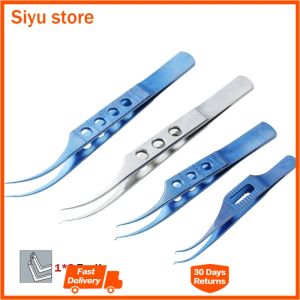 1pcs Stainless Steel/ Titanium Colibri Beaked Toothed Forceps Fine Pierse Tips Tweezers Dental Ophthalmic Surgical Instrument