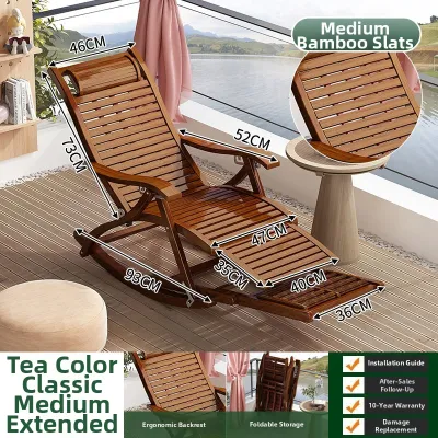 AYIJIE | Reclining Cooling Folding Chair Indoor Outdoor