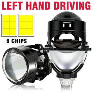 2.5 Inch Mini Bi Led Projector Lens LHD RHD H4 H7 9005 9006 Led Light Car Headlight Bulb High Low Beam Diode 120W Turbo Tuning