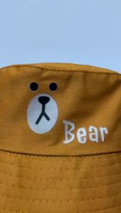 Topi Bucket Anak Motif Rabbit & Bear Lucu Imut