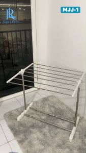 ORANGE Jemuran Handuk Stainless Jemuran Pakaian Lipat Minimalis Rak Pengering Handuk Lipat