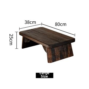 TONGMUSHIJIA | Solid Wood Low Tea Table Multifunction