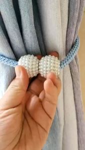 PEARL BEADS MAGNETIC CURTAIN TIEBACK