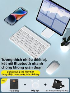 QUZHI | Bộ Bàn Phím và Chuột Không Dây Bluetooth cho iPad Mi và MatePad
