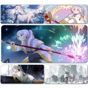 Bandai | Anime Frieren at the Funeral Mouse Pad Non-slip Rubber Gamer Balance Computer Mat Decoracion Deskmat Laptop Office Large