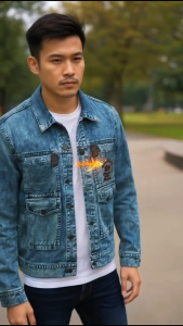 X-Urband Official - Jaket A597 Parka Denim Pria
