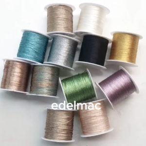 Benang Tali  Emas Silver Perak Gold Kilap Braided Line Sulam Embroidery Perhiasan Gelang Accessories