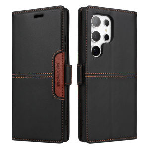 szhaiyu | Luxury Leather RFID Wallet Case For Samsung Galaxy S26 S25 S24 S23 S22 Ultra Plus Edge FE A18 A57 A37 A56 A36 A55 A35 Cover