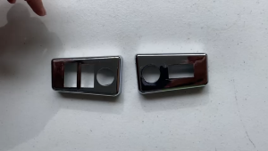 Bajaj RE Handle Switch Cover Chrome Plate Compact Set of 2pcs. #AC130