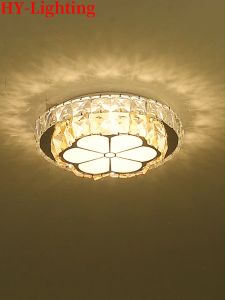 Lampu Langit-langit LED Kristal & Modern untuk Ruang Tamu