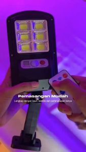 Horici Lampu Solar 120W / Lampu Tenaga Surya / Lampu Jalan LED Tenaga Surya / Lampu Sensor Gerak Anti Air