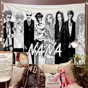 Modern Minimalist Anime Wall Hanging Cloth NANA Japanese Cartoon Background Room Bedroom Headboard Ins Style Wall Tapestry