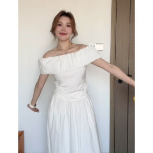 YUEZHONGWEI | Áo sơ mi tay ngắn ôm vừa vặn màu trắng một bên vai mùa hè cho nữ áo không tay cổ chữ V áo không tay áo không tay