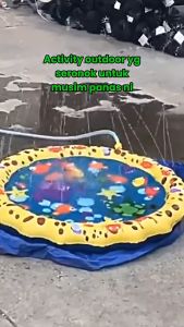 [Summer Hot] 170cm Childrens Inflatable Swimming Pool Cartoon Animal Pattern Home Outdoor Water Play Toy Baby Play Pool