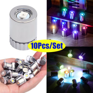 10Pcs/Set Miniature Lantern Small LED Light Bulb Wick Base Battery Powered Colorful Lights Handmade Luminous Decor
