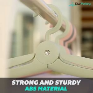 Foldable Collapsible Plastic Portable Non Slip Clothes Hangers Folding Hanger Small Travel Hanger